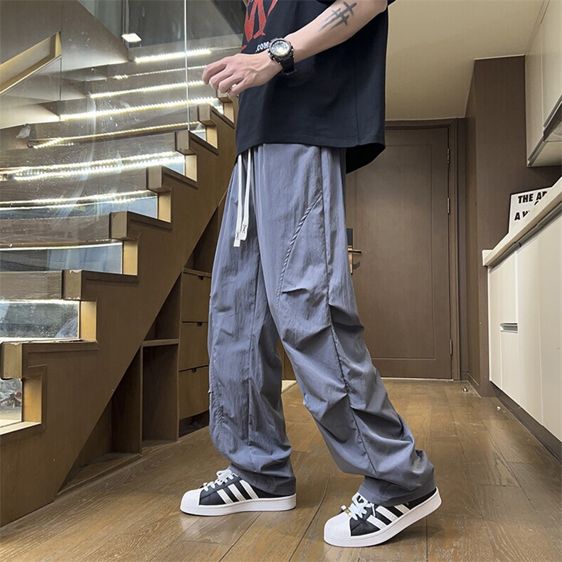 2025新款美式高街vibe褶皱工装男潮牌休闲裤XZ301b-2-CK722TP30,男装休闲裤,星座301B-2（原A443-1）