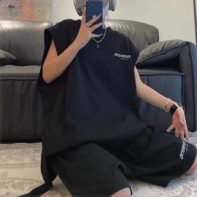 网图现货 美式宽松菠萝格休闲运动套装TZ101/P45图片