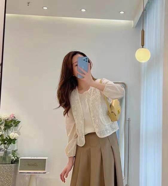 蕾丝马甲配连衣裙，女装马甲，阿爆