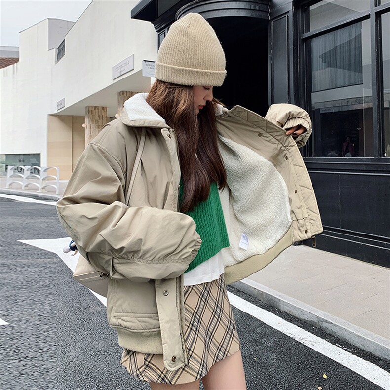羊羔毛派克服外套1829P195K298图片