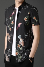 C68802021年夏季新款男式短袖衬衫男商务休闲高端男装，男装衬衫，电商B360