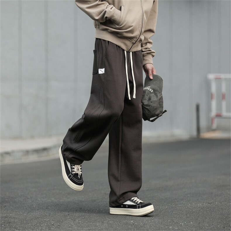 903-AK691-特P50休闲卫裤【杏色深灰白花灰黑色浅灰】2，男装休闲裤，星座903