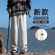 休闲长裤男士秋冬季新款宽松运动卫裤子X2887-特批45加绒特批55，男装休闲裤，星座718