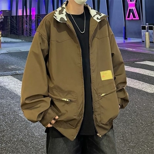 美式工装底特律夹克外套男女春秋季2024新款宽松休闲上衣3J21/P65图片