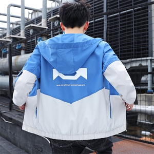 工装夹克男2021春秋装新款青少年韩版潮牌外套男士春秋F61图片