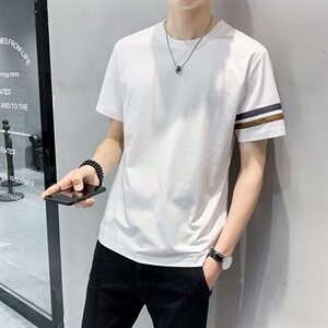 短袖t恤男2021夏季新款修身男士半袖夏天纯棉体恤男A313-A112-P40图片