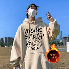 500克重磅秋冬美式加绒加厚卫衣外套DL1616常规特P35加绒特40，男装卫衣，电商A486