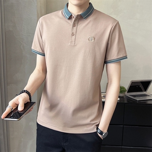 数据款POLO衫 男装翻刺绣领短袖时尚休闲T恤 A329-2842-P50图片