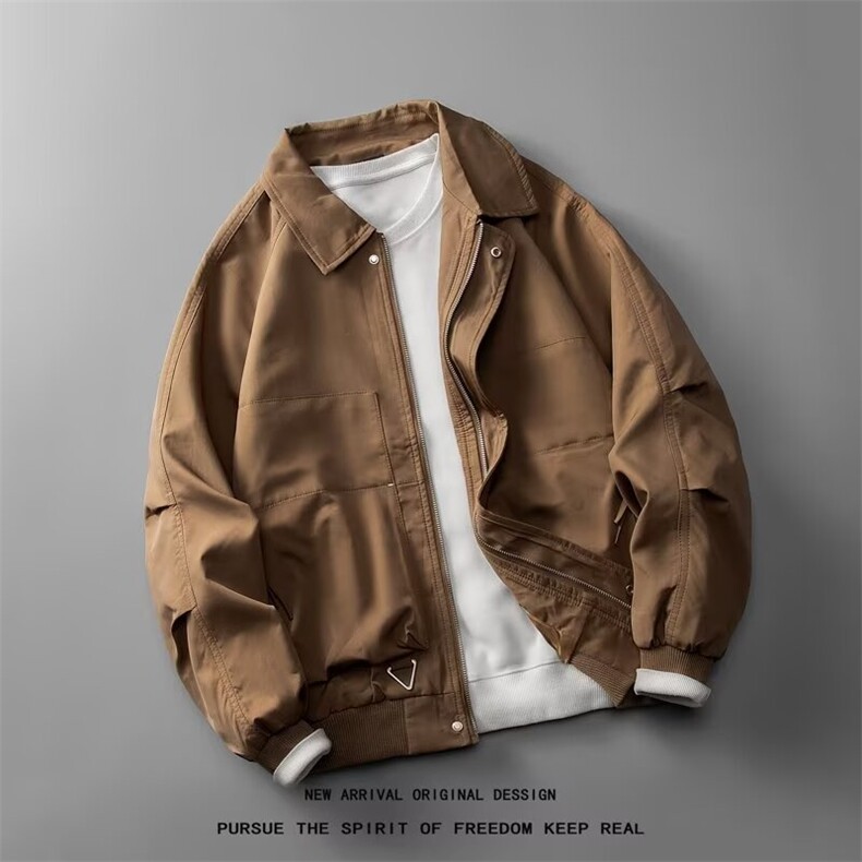 得物品质秋款男行政夹克衫三角形铁架宽松休闲外套JT009P60,男装夹克,星座1013-1