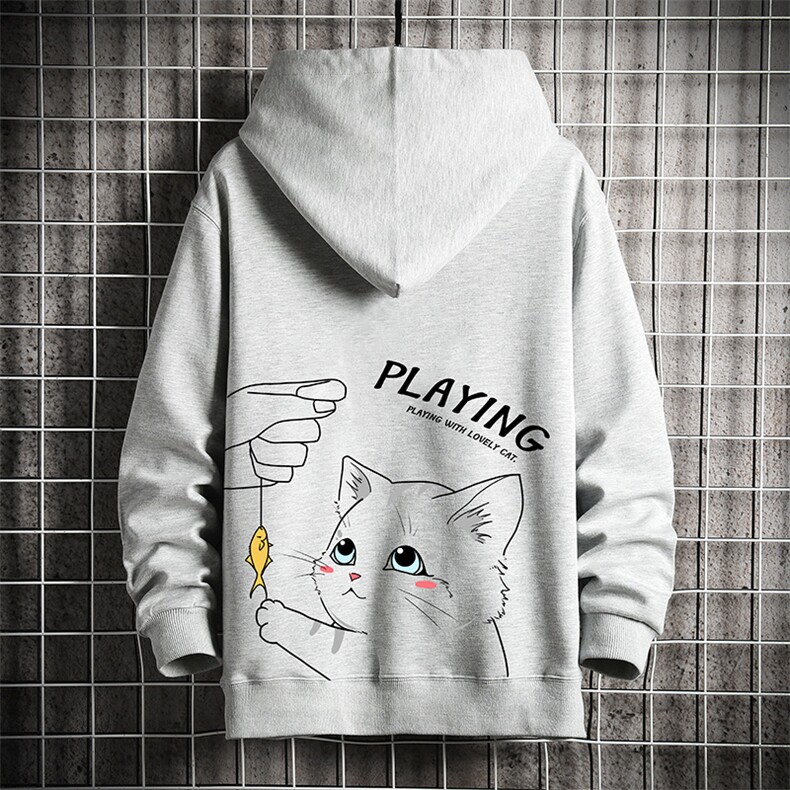 KS21129-P38加绒款-P43连帽开衫卫衣男运动外套大码班服网格,男装卫衣,电商A040A