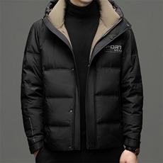 冬季新款羽绒服男中年立领短款加厚保暖外套男装商务休闲上衣，男装羽绒服，电商B212（原钱塘6029）