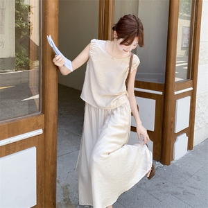 主推重工艺女夏新款休闲减龄穿搭套裙两件套A2609-148-K228图片