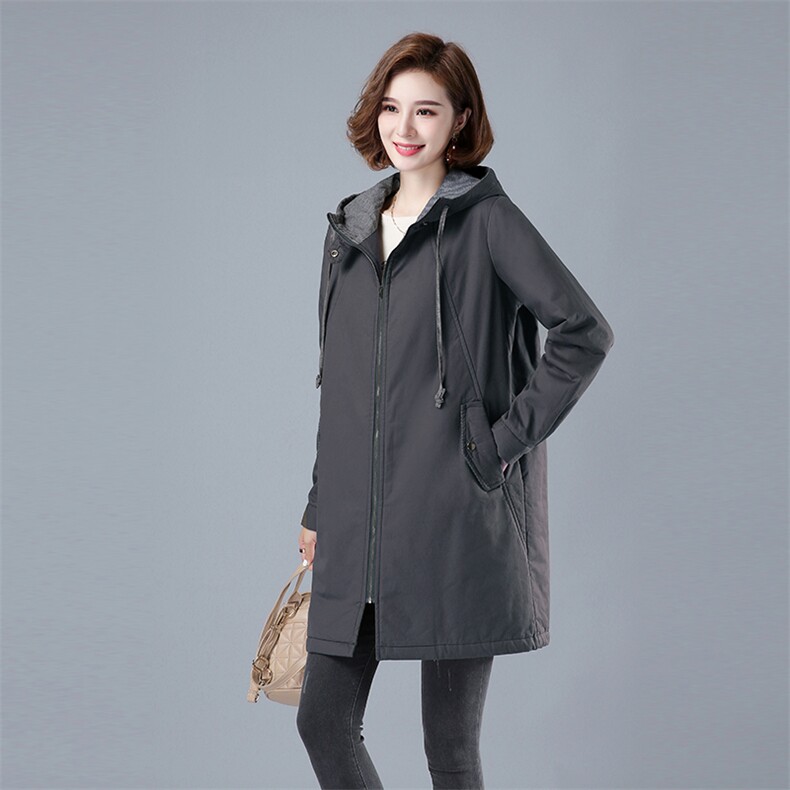 中年款加厚通勤常规长袖棉纯色96%及以上自主图6694-1,女装棉衣/棉服,秋牧寒烟