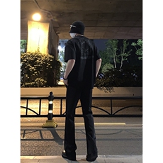 B221美式ins高街纯色情侣款休闲微喇冰丝西裤LK23083-P55控78，男装休闲裤，电商B221