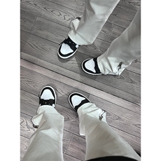 cleanfit白色裤子拉链牛仔裤男美式高街直筒微喇裤KZG830-P55，男装牛仔裤，星座1007（原301D）
