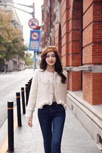 90绒小香风羽绒服图片