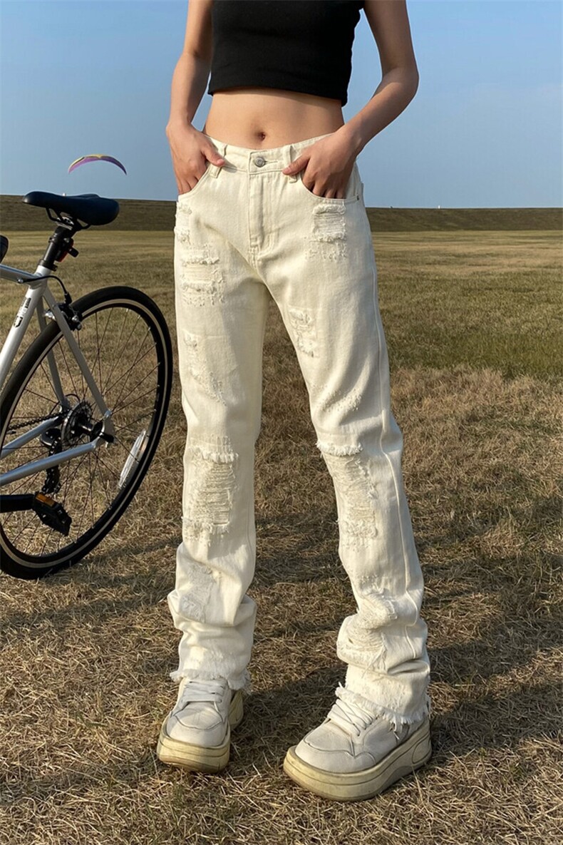 美式牛仔裤嘻哈ins潮高街破洞潮流痞帅情侣长裤KZ23GT800--TP40,男装牛仔裤,电商A247C