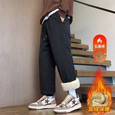 冬季羊羔绒内里休闲裤男士加绒加厚宽松保暖棉裤JR1821-特P35，男装棉衣，星座610（原A335）