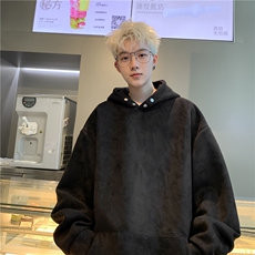 XZ809A/JP999/常规P55/控68/加绒P65/控78360克麂皮绒连帽卫衣，男装卫衣，星座809A(原222-1)