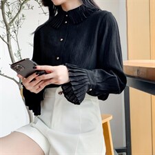 简约百搭褶皱裙，其它，米壹(1F)