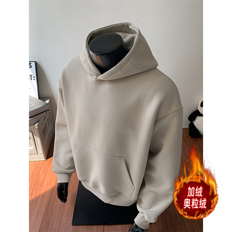 连帽加绒奥粒绒重磅无帽绳500克结构板卫衣硬挺外套RH5311JR-P58，女装短外套，星座610B-1