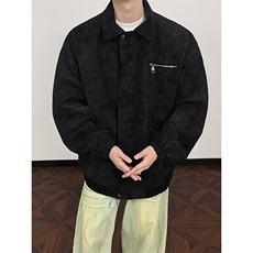 PY2618/P85春装新款现货皮衣男宽松大码潮雾面皮夹克外套，男装夹克，电商A141