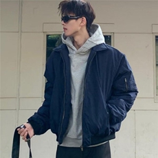 【有货】DWF016-P58飞行夹克外套男高级无品牌常规款潮春秋拉链，男装夹克，星座603-2