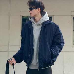 【有货】DWF016-P58飞行夹克外套男高级无品牌常规款潮春秋拉链图片