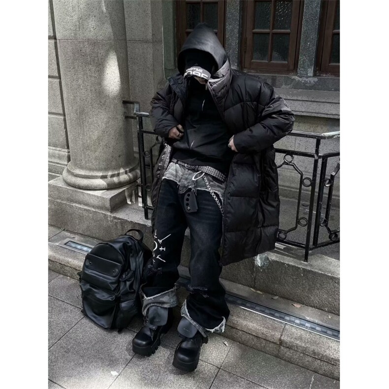 UNLG美式复古水洗迷彩刺绣连帽卫衣外套男秋冬季宽松休闲帽衫夹克,男装夹克,四季星座505