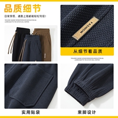 2025休闲裤男士秋冬束脚宽松哈伦裤松紧腰运动长裤潮流Z2619-P40，女装休闲裤，星座509