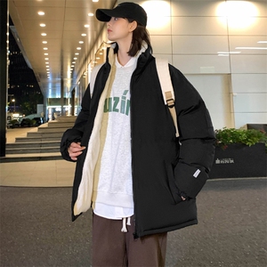 2023冬上新加棉加厚棉服潮中性风简约立领棉衣外套男女 8801-P65图片