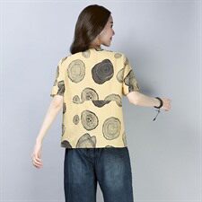 T恤2021年春季短袖宽松百搭舒适气质圆领甜美，女装T恤，小林双子