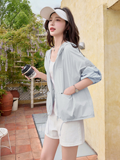 现货2025夏装新款触肤即凉体感降温防晒衣，女装防晒衣，慕依路