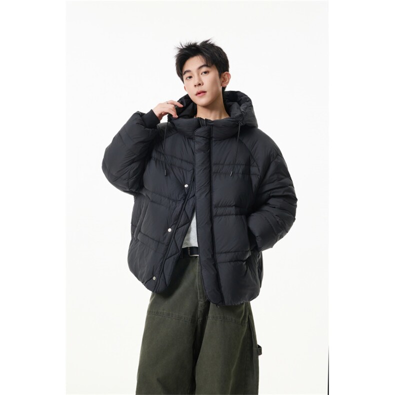 90%绒新标有报告连帽韩版宽松羽绒服上衣Y986/P350现货,男装羽绒服,星座202