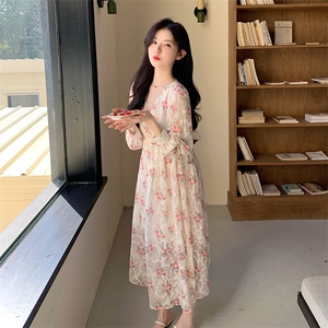 夏季新品 主推 设计感雪纺纱碎花连衣裙2C285 P115K168图片