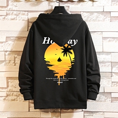 KS21266-P38连帽开衫卫衣男运动外套大码班服砖墙，男装卫衣，电商A040A