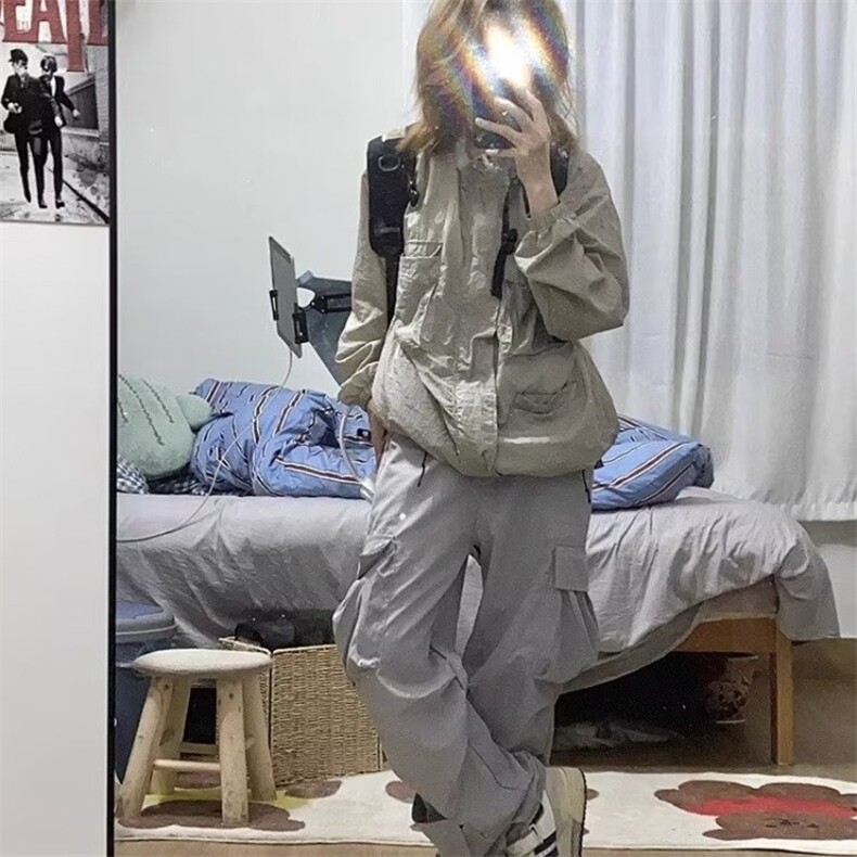 工装防晒衣女2025新款夏季轻薄透气防紫外线皮肤衣日系小众外套潮,男装夹克,星座506A