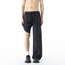 抖音得物！现货男士冰丝仿牛仔休闲裤XZ617B--K485-特批38，男装休闲裤，星座617B