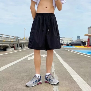 短裤男韩版潮流高街帅气工装2024春季新款宽松ins五分裤K5039-P32图片