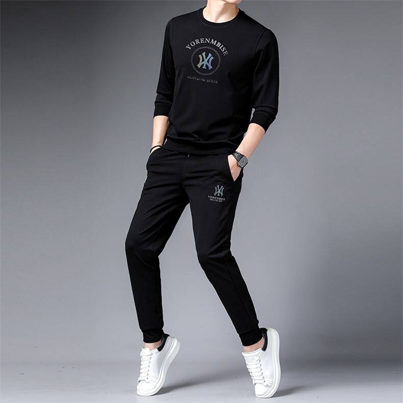 SA9613-2钱塘2020-2新款时尚休闲圆领卫衣套装中青年男士P137,男装休闲套装,钱塘207-2