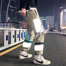 2021秋冬新款反光条多口袋工装裤A222B-5097，男装休闲裤，星座304A-1