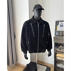 短款呢料呢子大衣男装2025冬季呢子夹克外套XZ514-2-F19-P98，男装夹克，星座514-2(原B239)