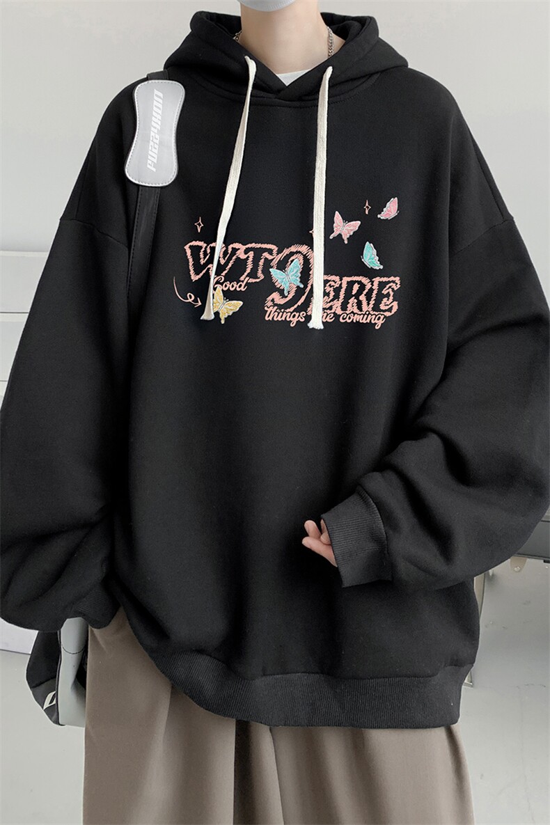 连帽卫衣男大码胖子帽衫大号运动服WY2443-P35,男装卫衣,电商A040