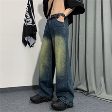 阔腿牛仔裤ins长裤慵懒潮夏季原宿青春流行潮新款百搭男RK331-P47，男装牛仔裤，星座412