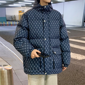 潮牌棉服男士冬季连帽宽松工装立领棉衣保暖加厚面包服外套MY846图片