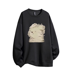 得物供货、复合重磅420克现货圆领卫衣宽松HD019-1-HMY515-P35，男装卫衣，电商019-1