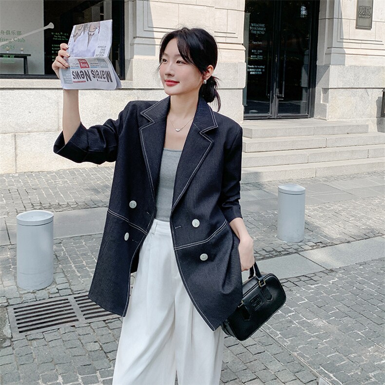 大货已出2026年春季新款外套5023牛仔西装P175K278,女装短外套,2C280