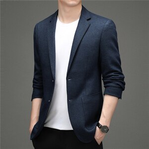 BD8885钱塘2020-2中年男士商务休闲春秋新款百搭西装外套P195图片