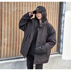 现货美式高街休闲夹克冬季立领纯色三防户外工装加厚棉服外套，男装夹克，电商A443