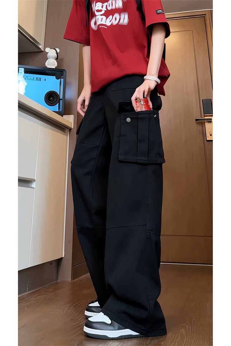痞帅ins风设计宽松裤子休闲裤潮牌松弛感牛仔裤K590TP60控89,男装牛仔裤,电商A102B